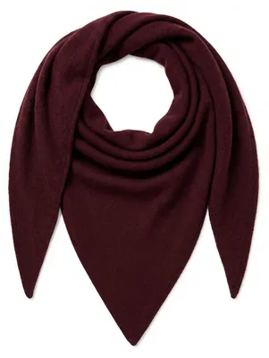 Produktbild von styleBREAKER Damen Strick Dreieckstuch Uni | großes Halstuch 190x80 cm | weicher Viskose-Woll Mix | leichtes Schultertuch für Frühling & kühle Sommerabende