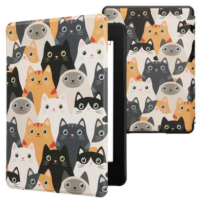 Produktbild von kwmobile Klapphülle kompatibel mit Amazon Kindle Paperwhite 11. Generation 2021 Hülle - Flipcase für Kindle Paperwhite Hülle mit Magnetverschluss -
