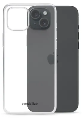 Produktbild von Mobilize Gelly Durchsichtig iPhone 15 Plus Hülle Flexibles TPU Backcover - Transparent