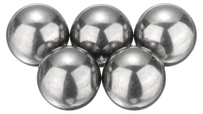 5er-Set Präzisionskugellagerkugeln, 14 mm, G100, Edelstahl