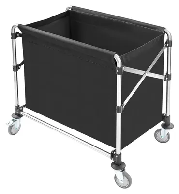 Obrázek produktu pro Vozík na prádlo s kolečky – skládací koš na prádlo – oxfordská tkanina – nosnost 200 kg – rozměry 87×52×78 cm – černý