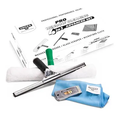 Zdjęcie produktu dla Zestaw do czyszczenia okien 4 w 1 UNGER PRO Window Cleaning 35 cm AKG14