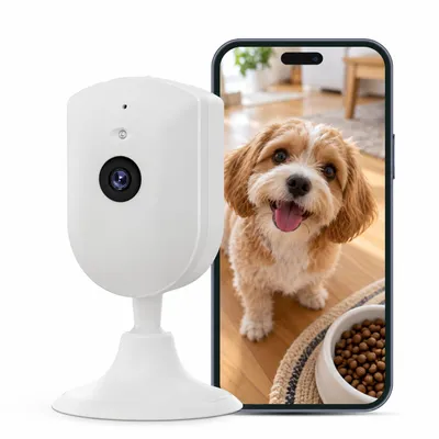 Produktbild von 4MP Überwachung Innen Haustierkamera mit app, 2.5k WLAN Kamera Indoor mit  Bewegungsmelder 2-Wege-Audio, Automatische Verfolgung