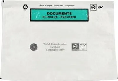 Zdjęcie produktu dla Koperta kurierska C5 EkoPapier DOCUMNETS ENCLOSED - 1000szt