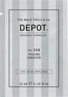 Image de Depot, 300 Hair Stylings No. 308, gel de Styling Gel avec filtre UV, pour volume et tenue moyenne, 10 ml, control et texture pour el cheveux.