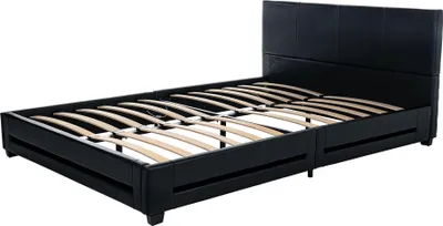 Produktbild von LED Bett ASTEROID -  Farbe:schwarz, Größe:140 x 200 cm