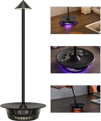 Produktbild von Nachttischlampe 5W Pilz Tischlampe mit Atemlicht Nachtlicht,Dimmbar,1100mAh,IP65