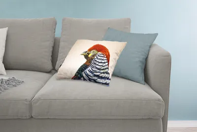 Produktbild von MuchoWow® Zierkissen Sofakissen Wohnzimmer Dekokissen 60x40 cm Fasan - Porträt - Vogel - Kopfkissen - Polster mit Foto