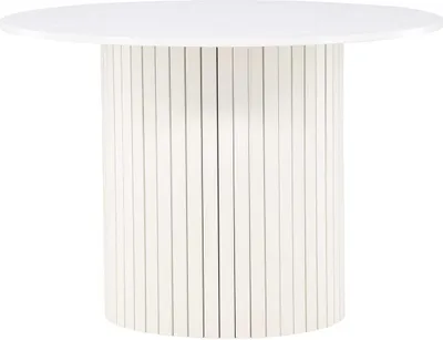 Immagine prodotto di FURNLUX Tavolo da pranzo Haron Bianco 110cm / Hauptfarbe: Weiß / Dimensioni: 110 x 110 x 75 cm