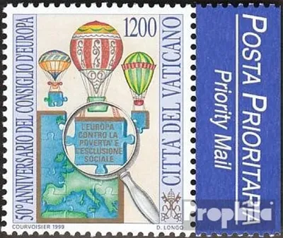 Produktbild von Briefmarken Vatikanstadt 1999 Mi 1302 (kompl.Ausg.) gestempelt 50 J. Europarat