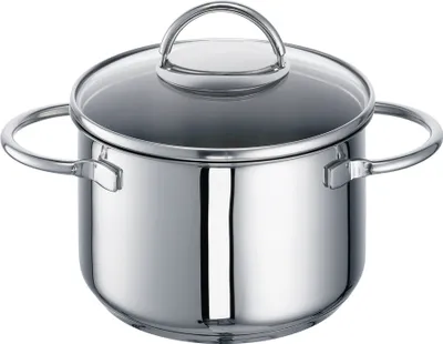 Produktbild von ROHE Germany Edelstahl-Fleischtopf Ravenna, 16 cm, ca. 2,00 Liter, mit Deckel