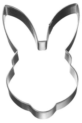 Produktbild von Birkmann 1010721010 Ausstechform Hasenkopf 2,7 cm, Kunststoff, Grau, 7 cm