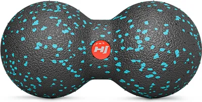 Obrázek produktu pro Hop-Sport dvojitý masážní míček EPP průměr 80 mm fasciální míček pro terapii spoušťových bodů a automasáž - modrý