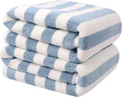 Produktbild von Famanu Mikrofaser Badhandtuch 2er Set - Schnell trocknend, weich, vielseitig einsetzbar, grau, 27,5" x 55"