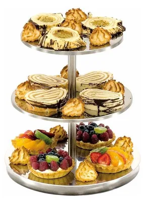 Produktbild von Etagere ohne Griff, 3-stufig, Höhe 30 cm