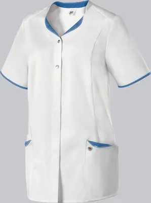 Produktbild von BP® Kasack für Damen weiß/azurblau, Gr. 3XLn