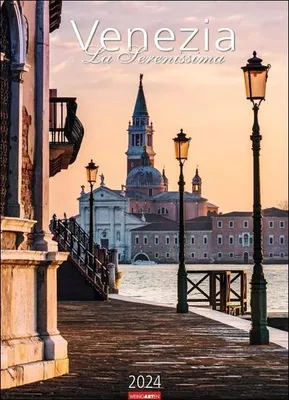 Produktbild von Venezia Kalender 2024. Die Lagunenstadt in Bildern: Wandkalender im Großformat mit Fotos namhafter Reisefotografen. Urlaubsflair für Zuhause in einem großen Fotokalender.49x68 cm Hochformat.