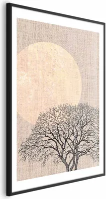 Produktbild von Posterpapier Poster - Morning Full Moon 21x30 cm Landschaften c-C-0294-ao-a