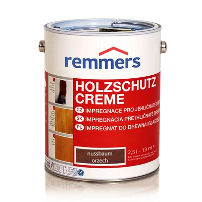 Obrázok produktu pre Remmers Krém na ochranu dreva orech 2,5 l