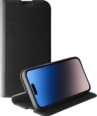 Produktbild von Premium Wallet, Book Cover für iPhone 15 Pro, schwarz (63895) Handyhülle