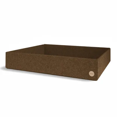 Produktbild von Aufbewahrungsbox CLEAN Filz 47 x 55 x 10 cm ohne Deckel in hellbraun meliert
