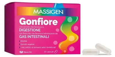 Immagine prodotto di Massigen Gonfiore 20 Capsule