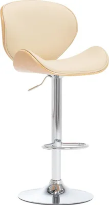Image de Tabouret de bar Crème Similicuir