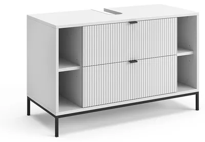 Produktbild von Waschbeckenunterschrank Vicco Eliza Weiß 100 x 63 cm mit 2 ausziehbaren Schubladen, Model 59582