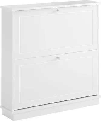 Produktbild von FSR99-W, Schuhschrank mit 2 Klappen, schmal, weiß