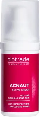 Produktbild von Biotrade Acnаut Aktive Creme Für Fettige Und Zu Akne Neigende Haut Beseitigt Komedonen Pickel Rötungen Irritationen Mattiert Die Haut 30ml