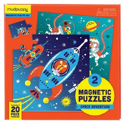 Obrázek produktu pro Magnetické puzzle Mudpuppy – Vesmír (2×20 dílků)