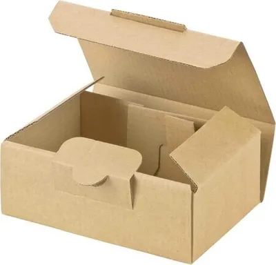 Produktbild von 25x Versandkarton 120x80x45mm schnelle Aufrichtung mit Steckverschluss Maxibrief und Warensendung braun