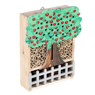Produktbild von Insektenhotel mit farbigem Baum Maße: ca. 30 x 24 x 7cm