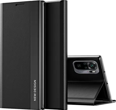Produktbild von Redmi Note 4G Hülle, LaimTop Leder PU Magnetisch Klapp Stand Schutzhülle für Xiaomi Redmi Note 10S / Note 10 4G Schwarz