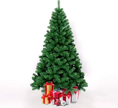 Image de Arbre de Noël artificiel classique en PVC vert 180cm Stockholm