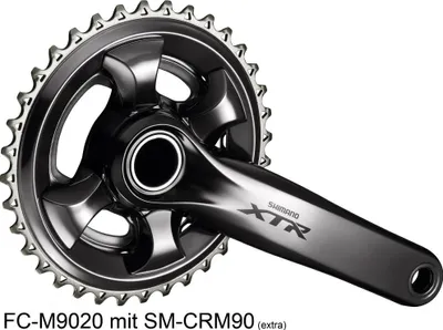 Produktbild von SHIMANO Kurbelgarnitur XTR FC-M9020 11-fach 165 11 - leichte, steife Antriebs....