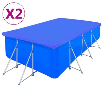 Produktbild von Poolabdeckungen 2 Stk. PE Rechteckig 90 g/m² 540x270 cm