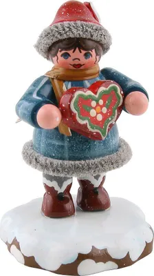 Produktbild von Winterkinder Tinchens Lebkuchenherz (5cm) von Hubrig Volkskunst