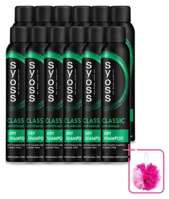 Productafbeelding van 12 x Syoss Anti-Vet Droogshampoo - 200 ml - Voordeelverpakking - 12 stuks