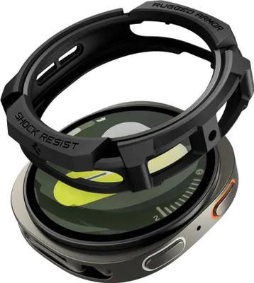 Zdjęcie produktu dla Etui Spigen Rugged Armor do Samsung Galaxy Watch 8 (44mm) Czarne