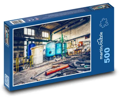 Produktbild von Puzzle 500 Verlassene alte Fabrik - martinpuzzle
