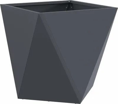 Obrázek produktu pro vidaXL květináč antracit 50 x 50 x 50 cm ocel