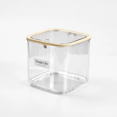 Aufbewahrungsbox für Waschpulver, luftdicht, 15x15x14 cm, transparent