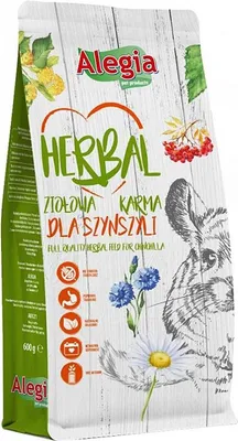 Obrázek produktu pro Alegia - Herbal Szynszyla - bylinkové krmivo 600g Alegia