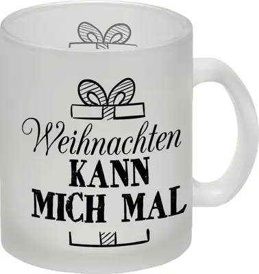 Produktbild von Weihnachten kann mich mal Glas Tasse