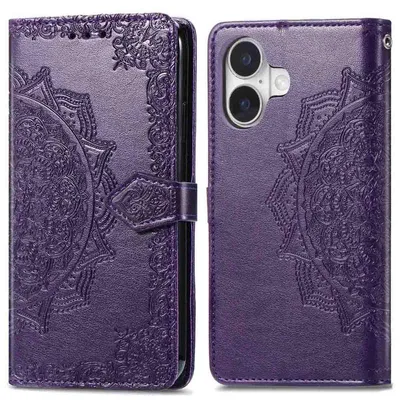 Imagen del producto de Funda libro Mandala para Apple iPhone 17 - Morado