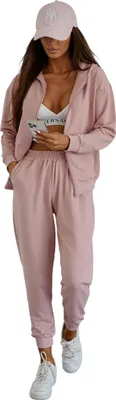 Immagine prodotto di Tuta da jogging con cappuccio e pantaloni da donna,  EU, rosa cipria S/36
