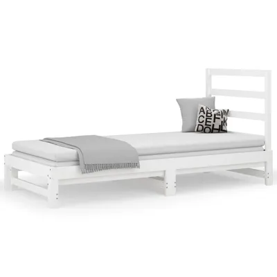 Produktbild von VidaXL 3108303, Sofabett, Weiß, Pinienwald, 2055 mm, 950 mm, 300 mm