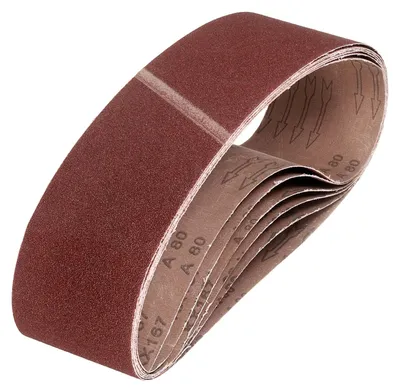 Image de Omgoods - Ensemble de bandes abrasives de 152 mm x 1220 mm, 6 pièces, grain 80/120, pour le travail du bois