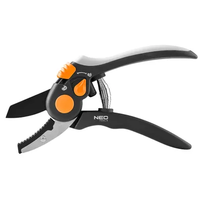 Zdjęcie produktu dla NEO TOOLS Sekator kowadełkowy 200 mm, zakres do 18 mm, regulowany rozstaw